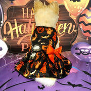 Halloween Pumpkin Pet Dress